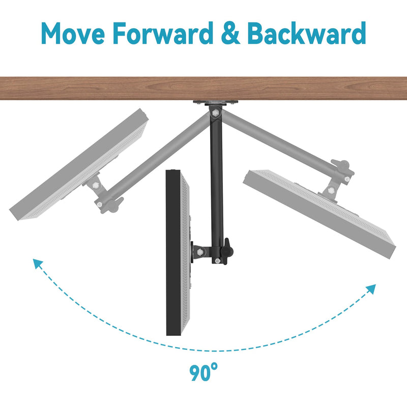 [Australia - AusPower] - Letlar Show 15 Kitchen Under-Cabinet Mount, Adjustable Height Rotatable Swivel Tilt Mount for 15, Forward and Stowed Show 15 for Saving Space length adjustable-B 