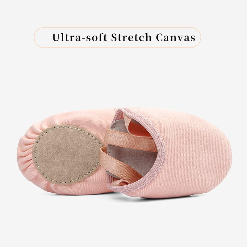 [Australia - AusPower] - Stelle Pirouette Dance Half Sole Canvas Shoes Turning Shoes for Ballet Jazz Girls/Women/Boy/Men/Adult 3-4 Women/2-3 Men Ballet Pink 