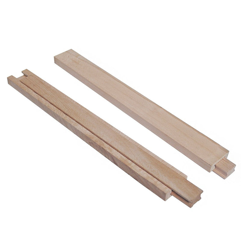 [Australia - AusPower] - Btibpse Wooden Drawer Slides 40cm Classic Wood Center Guide Track (15-3/4'') 15-3/4'' 