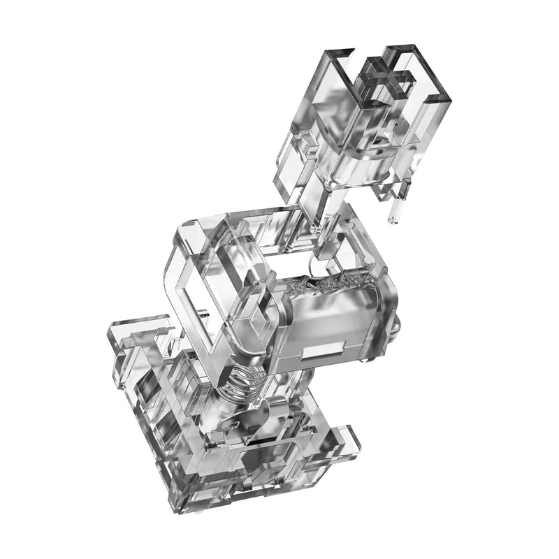 [Australia - AusPower] - GK GAMAKAY Linear Mechanical Keyboard Switch, 35Pcs/Pack Crystal Switch 3 Pin Switches for LK67 CK61 CK68 DIY Mechanical Gaming Keyboards (Crystal Switch) 