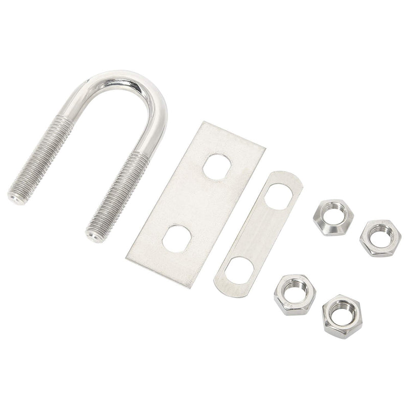 [Australia - AusPower] - NovelBee 2-Pack of Stainless Steel Bow Stern Eye Tie Down U Bolt with Nuts and Washers,Stock Dia.1/2" (Length:4-1/4") Length:4-1/4" 