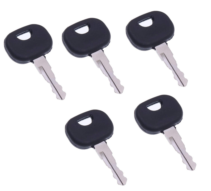 [Australia - AusPower] - 5PCS 14603 8U-9569 05755125 940451 8035807 Key for Volvo Certain Mini Excavators & Mini Loaders Bobcat V Series Versahandler Forklifts Caterpillar 213 214 Euro Excavators 