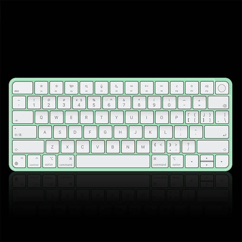 [Australia - AusPower] - Keyboard Cover Skin for 2021 Apple iMac 24 inch Magic Keyboard with Touch ID, iMac 24 inch 2021 Accessories, Ultra Thin TPU Apple iMac 24 inch A2449 Waterproof Keyboard Protector-Clear/Transparent 