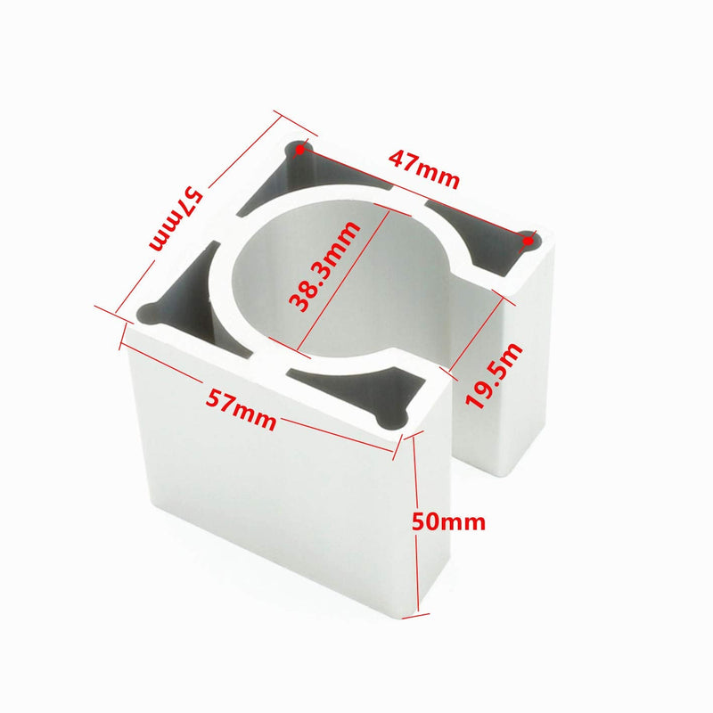 [Australia - AusPower] - Nema23 57 Stepper Motor Mount bracket Support Clamp Aluminium Alloy Mounting Holder for CNC Router Milling Engraving Machine 