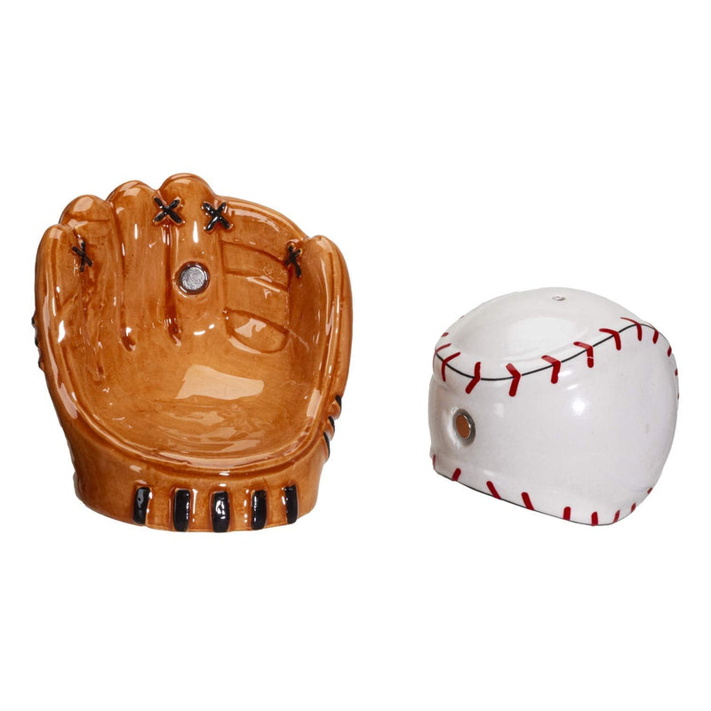 [Australia - AusPower] - Pacific Giftware Baseball and Gloves Ceramic Salt and Pepper Shakers Set 