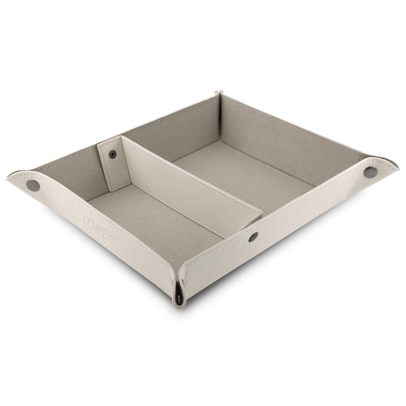 [Australia - AusPower] - Londo Leather Tray Organizer - Practical Storage Box for Wallets, Watches, Keys, Coins, Cell Phones and Office Equipment 