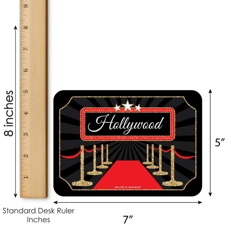 [Australia - AusPower] - Big Dot of Happiness Red Carpet Hollywood - Award Show Bingo Cards and Markers - Movie Night Party Bingo Game - Set of 18 