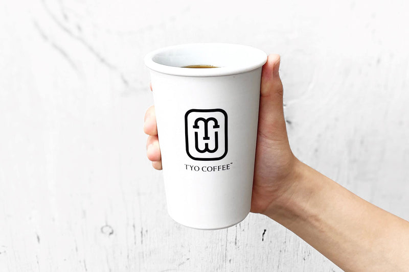 [Australia - AusPower] - TYO COFFEE Traditional Japanese Hasami-yaki Porcelain Paper Cup Style Tumbler Long (300ml) 300ml 