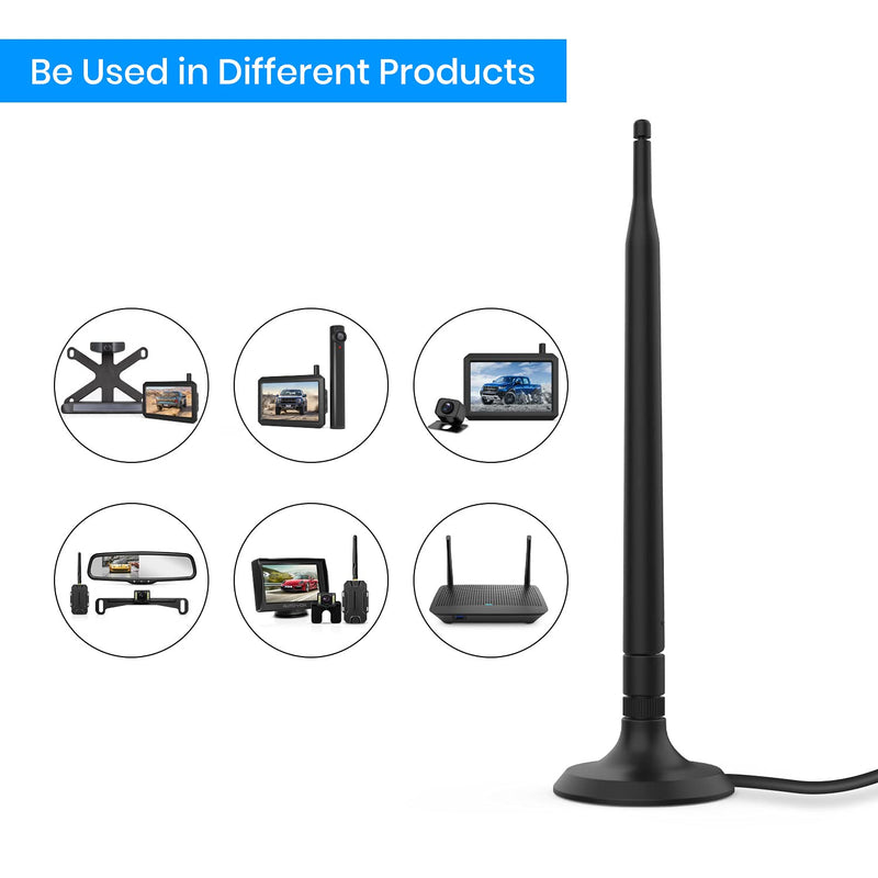 [Australia - AusPower] - AUTO-VOX HD Extension Antenna with Magnetic Stand Base 11.5 Ft Cable,66 Ft Long-Range Reception, 2.4GHz, SMA Male Connector, for Solar1/W7PRO/W10 B: Antenna 