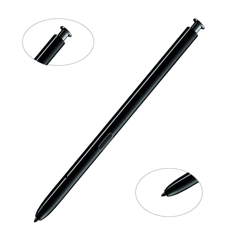 [Australia - AusPower] - Black Note 10 Stylus Replacement for Galaxy Note 10 Note 10 Plus Note 10, 5G Stylus Pen Touch S Pen with Type-C Adapter(Without Bluetooth 