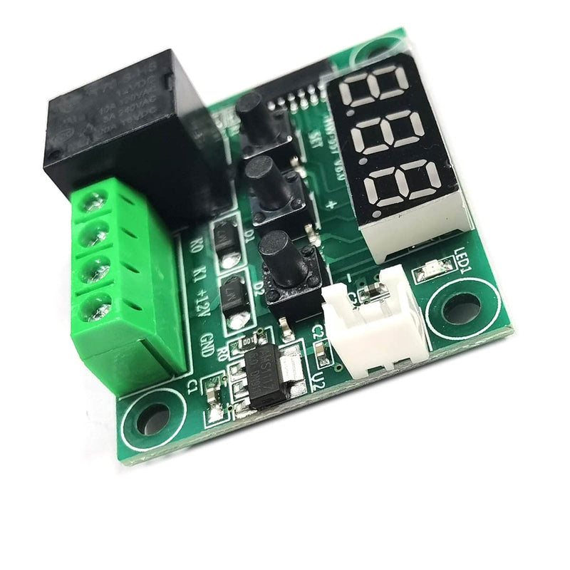 [Australia - AusPower] - Kiro&Seeu W1209 12V DC Digital Temperature Controller Board Micro Digital Thermostat -50-110°C Electronic Temperature Cool Temp Control Module Switch with 10A One-Channel Relay with LED Display 
