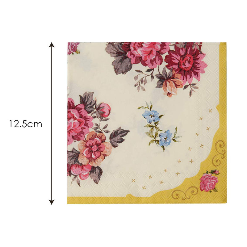 [Australia - AusPower] - Talking Tables Tea Party Floral Napkins | Truly Scrumptious | Also Great for Birthday Party, Baby Shower, Wedding and Anniversary | Paper, 30 Pack 1 