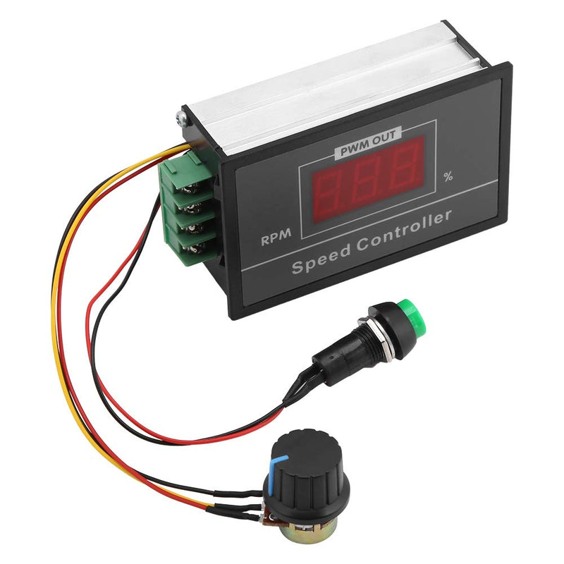 [Australia - AusPower] - ASHATA DC PWM Motor Speed Regulator Power Controller with LED Digital Display,DC 6-60V 12V 24V 36V 48V 30A PWM DC Motor Speed Controller Start Stop Switch Easy to Use 