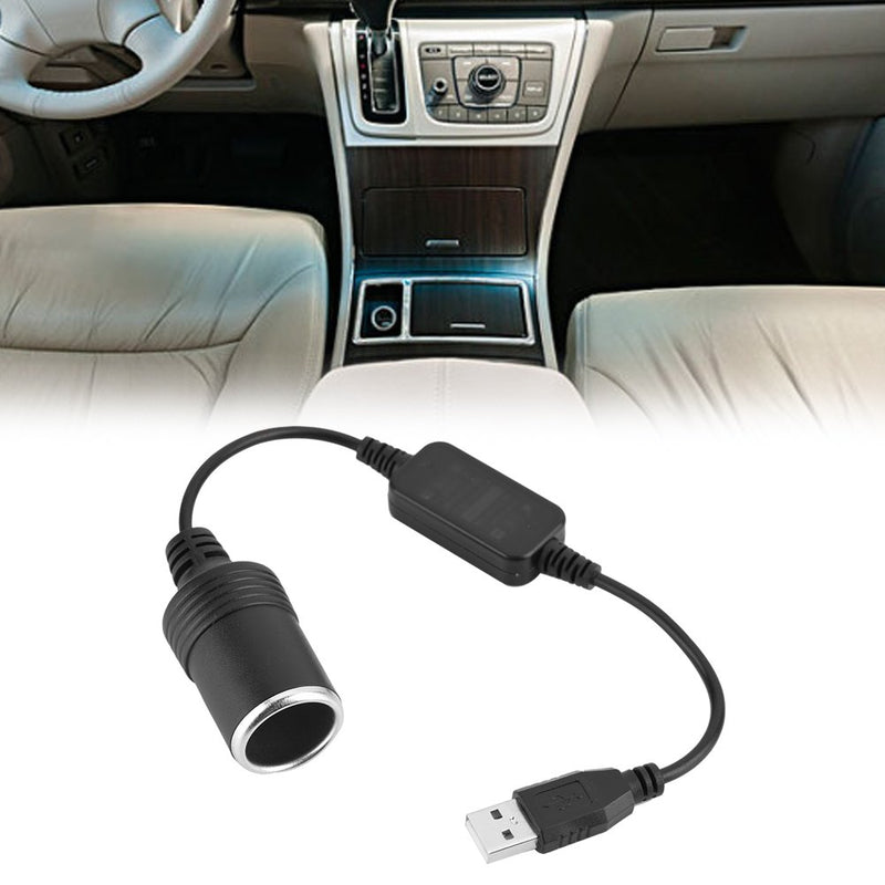 [Australia - AusPower] - 12V Car Cigarette Lighter Socket, Cigarette Lighter Splitter Power Adapter USB Port Female Converter Adapter Cord for Cellphone Driving Recorder GPS Dash Cam Car Charger 