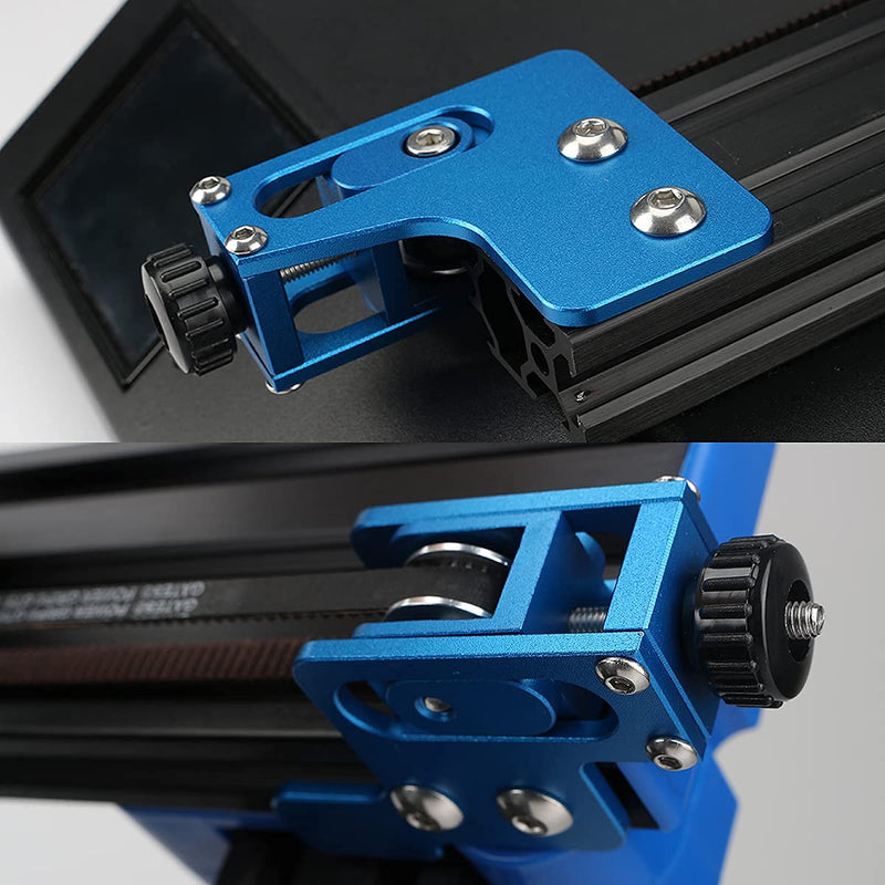 [Australia - AusPower] - FYSETC 3D Printer Artilery Genius Upgrade X Y Axis Tensioner Adjustable Aluminum Profile Synchronous Belt Stretch Straighten Tensioner --Blue 