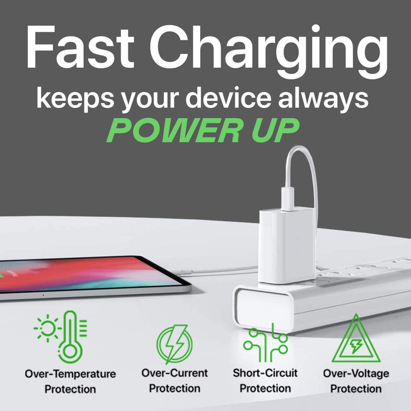 [Australia - AusPower] - Boxgear iPhone 12 Pro Fast Charger (Apple MFI Certificate) for iPhone 11, 11 Pro, 11 Pro Max - Boxgear 20W PD Power Adapter with USB-C to Lightning Cable for iPhone 12, 12 Pro, 12 Pro Max (3.3 FEET) 