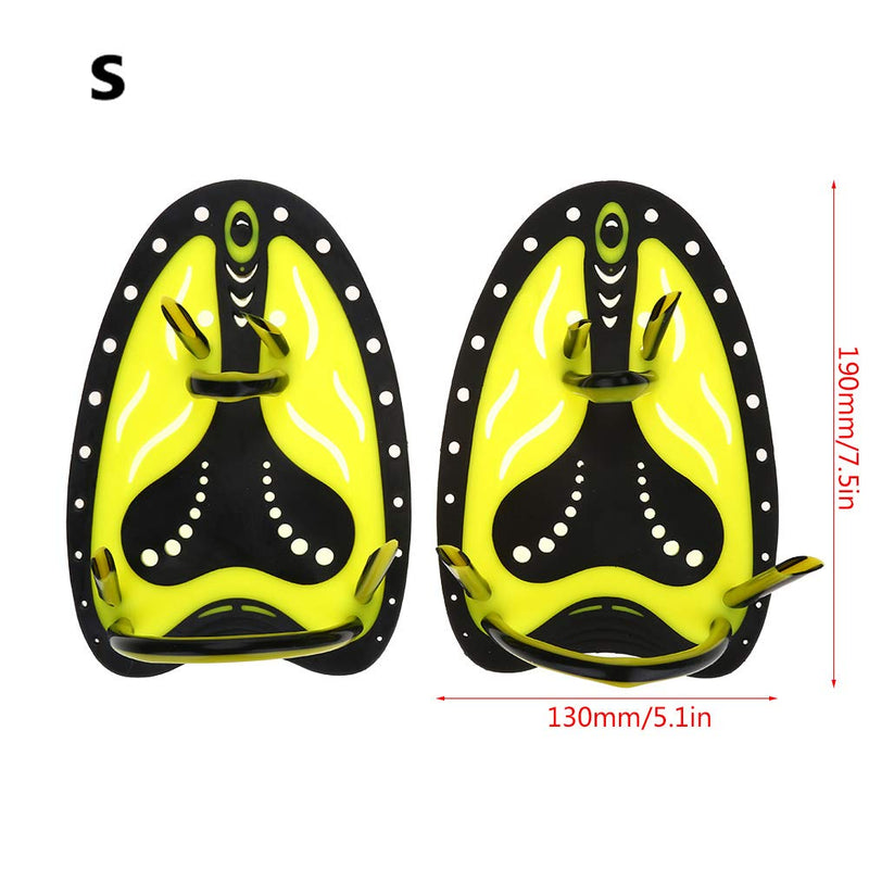 [Australia - AusPower] - Swim Fin, Adjustable Kids Flippers for Swimming, Professional Swim Hand Paddles Swimming Fins Training Hand Fins Flippers Flat Paddles Swim Flippers for Kids Children Men Women 