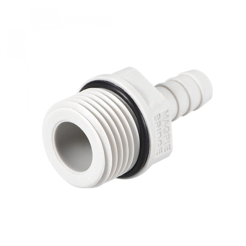 [Australia - AusPower] - uxcell PVC Barb Hose Fitting Connector Adapter 8mm or 5/16" Barbed x G1/2 Male Pipe 6pcs 