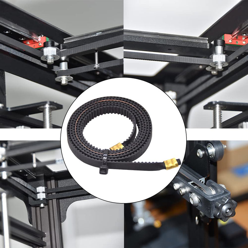 [Australia - AusPower] - Creativity Open Timing Belt 2GT Timing X Axis 798x6mm Y Axis 740x6mm GT2 Synchronous Belt Terminal for Ender 3 V2 3D Printer Parts Ender 3 V2 X Y 