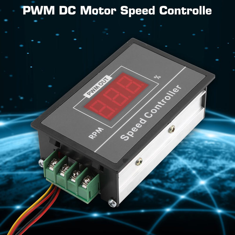 [Australia - AusPower] - Motor Speed Controller, DC 6-60V 12V 24V 36V 48V 30A Adjustable PWM DC Motor Speed Controller Switch 