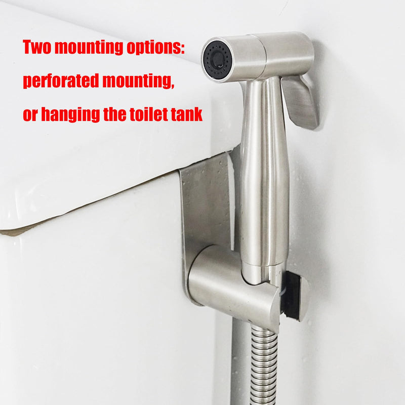 [Australia - AusPower] - Bidet Sprayer Holder Toilet Bathroom Attachment Hanging Bracket for Handheld Shower Wand, Diaper Sprayer,Stainless Steel Holder for Hand Shower Toilet Bidet Sprayer 