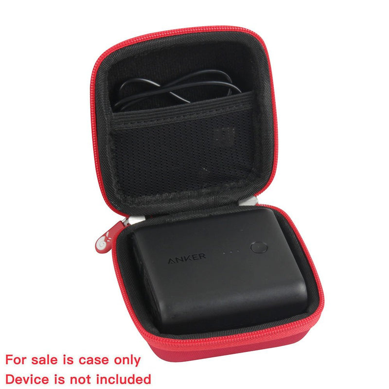 [Australia - AusPower] - Hermitshell Hard EVA Travel Case Fits Anker PowerCore Fusion 5000 2-in-1 Portable Charger and Wall Charger (red) Red 