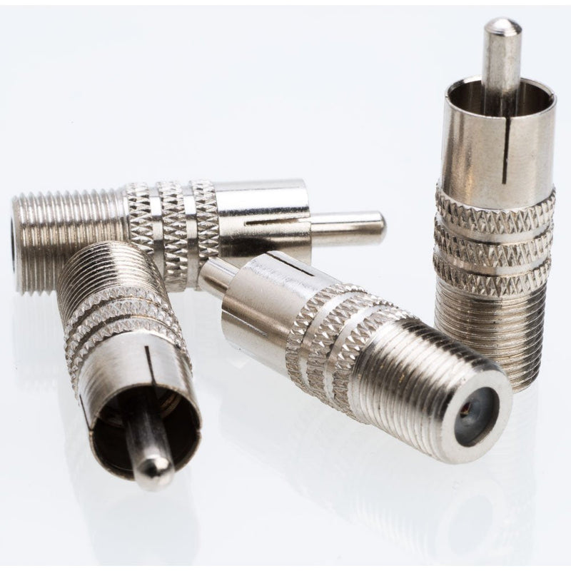 [Australia - AusPower] - Cctv4Less RCA Male to F Female Coax Adapter AV Coaxial Connector for Audio Video (10/20/30/50/100 Pack) (50) 50 