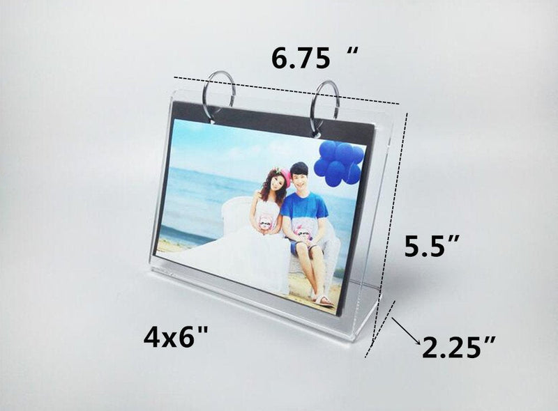 [Australia - AusPower] - Clear Slant Back Acrylic Sign Holder,Frames Desktop Display Holder"L" Type with Vertical Stand Menu Holders,Photo Clip 13 Shows 26 Photos Photography Studio/Album Horizontal 4x6" 