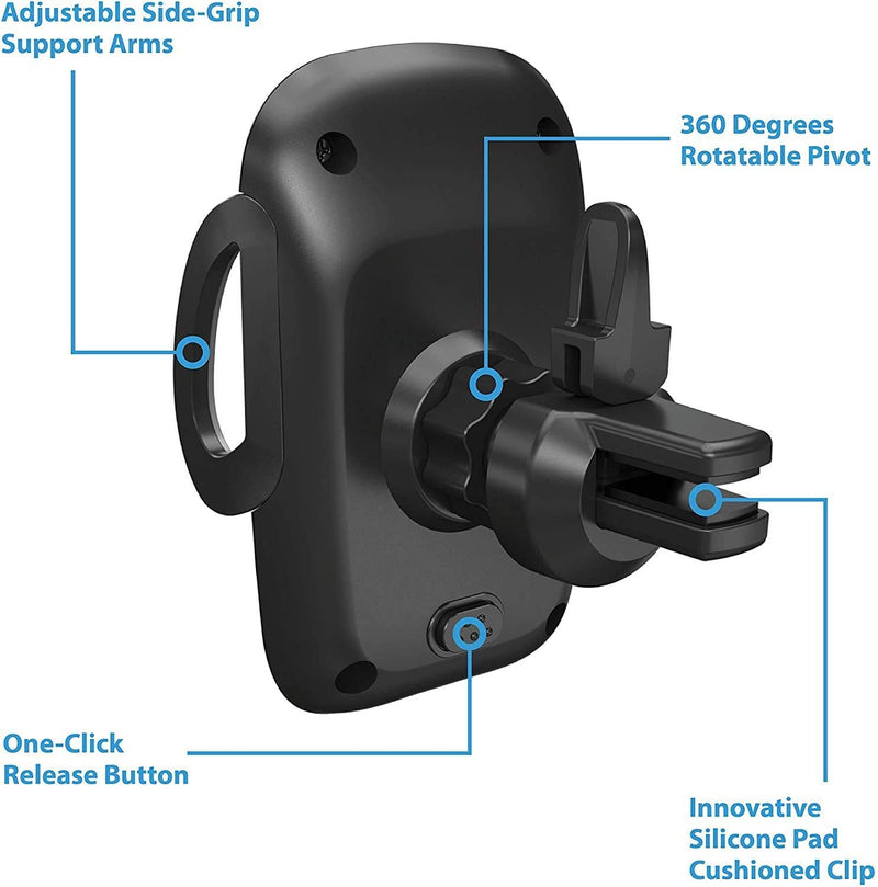 [Australia - AusPower] - Car Phone Holder Mount, Beam Electronics Phone Car Air Vent Mount Holder Cradle Compatible for iPhone 12 11 Pro Max XS XS XR X 8+ 7+ SE 6s 6+ 5s 4 Samsung Galaxy S4-S10 LG Nexus Nokia 