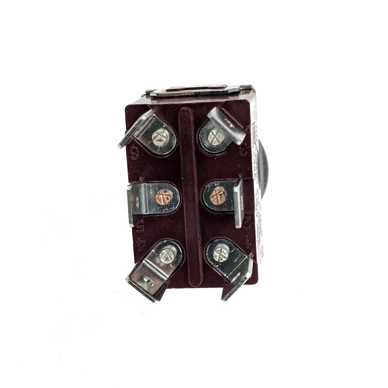 [Australia - AusPower] - IndusTec Double Pole Double Throw 2 Position Latching Maintained 6 Pin Toggle Switch 20 Amps at 120 VAC 