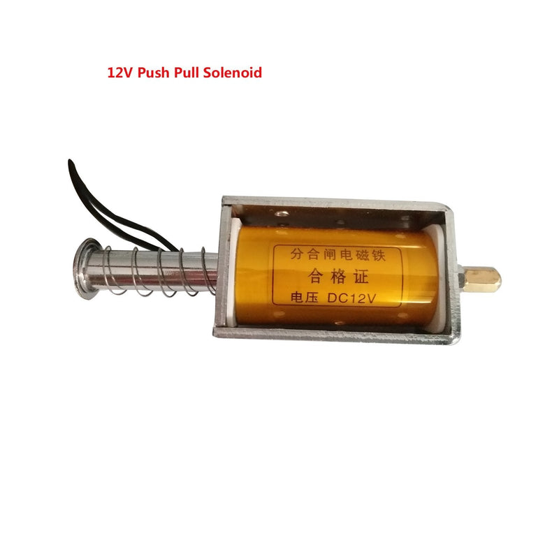 [Australia - AusPower] - Abletop Push Pull Solenoid DC 12V 35mm Long Stroke Small Electromagnetic Electric Magnet For Automobiles 