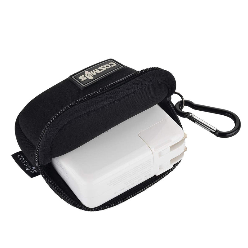 [Australia - AusPower] - CM Pack of 2 Mini Pouch Case Bag Small Travel Storage Carrying Bag Compatible with MagSafe Power Adapter, Laptop Accessories Cables, Cords, USB Drives, Earphones 