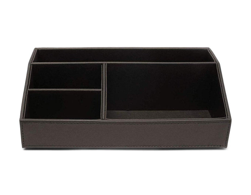 [Australia - AusPower] - Armory by Castle - Leatherette Desk Organizer Caddy - Clutter Organizer for Office, Home, Personal, Employee Office Supplies and Accessories (All-in-one Organizer - Stackable) 