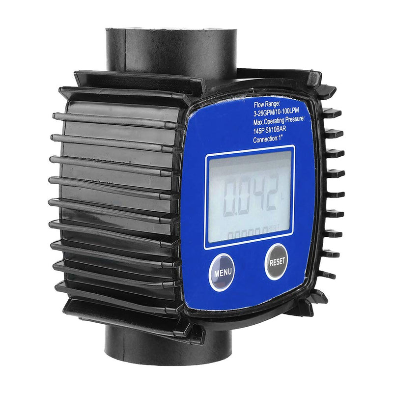 [Australia - AusPower] - 1" Turbine Flowmeter Inline Diesel Flow Sensor Meter Pipeline Water Flow Gauge Male Thread Plastic Flow Measurement Tools 