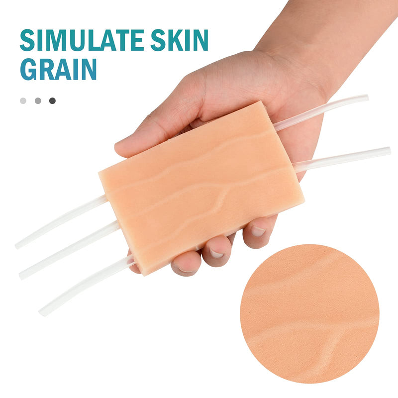 [Australia - AusPower] - Ultrassist IV Insertion/Injection Training Pad with Simulated Dermatoglyph and Raised Veins for Nursing Student Training, Practice and Education 
