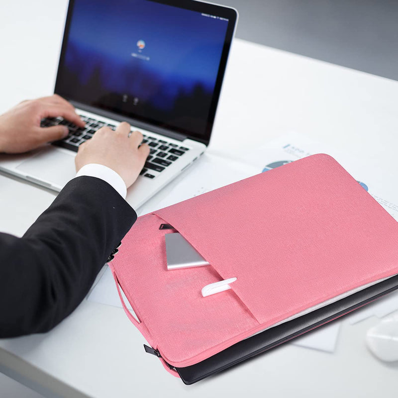[Australia - AusPower] - Laptop Sleeve Case Waterproof Notebook Bag for ASUS Chromebook CX1, SAMSUNG Galaxy Chromebook 4/3/Plus/Pro, Lenovo Chromebook C330 11.6, Acer Chromebook Spin 311, 11.6 12.2 12.3 inch Laptop Case, Pink 