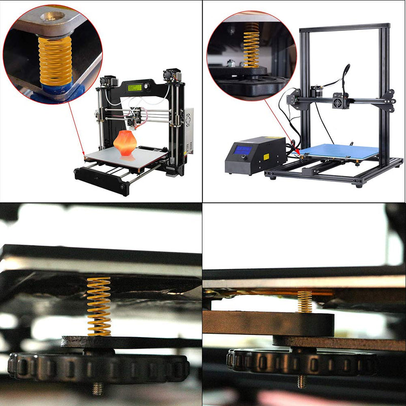 [Australia - AusPower] - Aokin 3D Printer Heat Bed Springs, 8mm OD 20mm Length Compression Mould Die Springs Light Load for Creality Ender 3/Ender 3 Pro/Ender 3 V2/Ender 3S, CR-10/CR-10S 3D Printer, 10 Pcs 