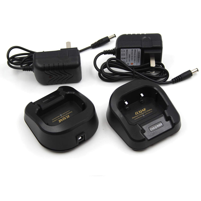 [Australia - AusPower] - (2-Pack) UV-82 Battery Charger for Baofeng UV-82L UV-8D UV-82HP UV-82hx Walkie Talkie, UV-82_C3 Portable Radios Two Way Radio 