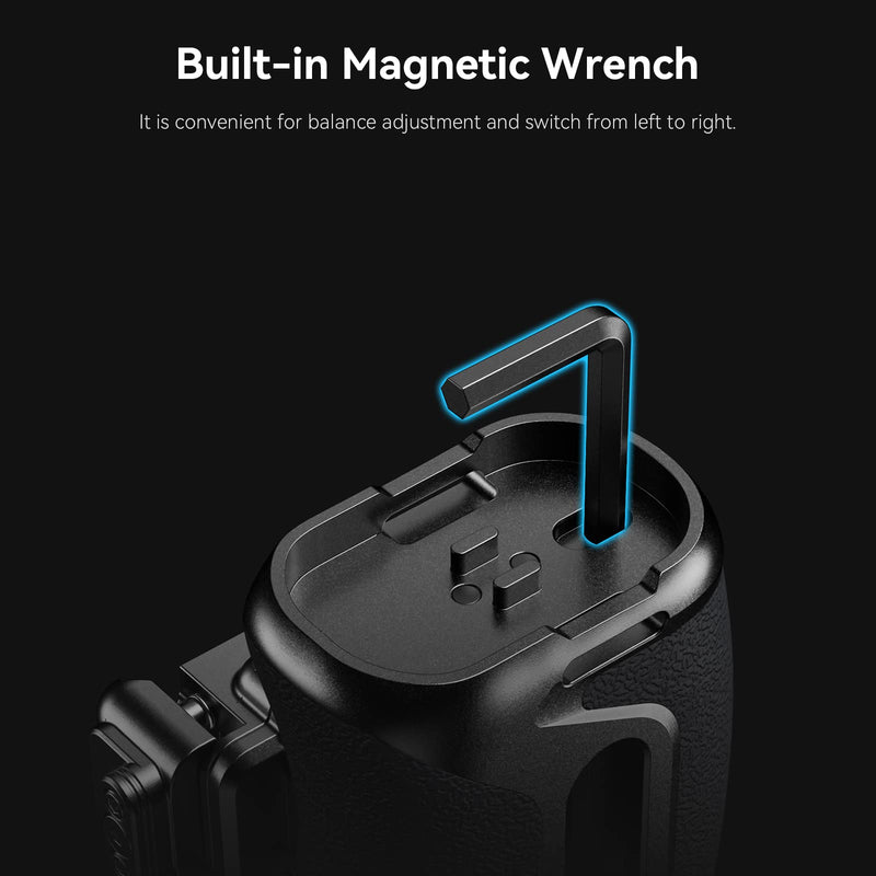 [Australia - AusPower] - SmallRig Snap-On NATO Side Handle, Quick Lock Design, Up/Down Adjustable, Built-in Cold Shoe Mount, 1/4''-20 Thread Hole, Wrist Strap Hole - 4017 