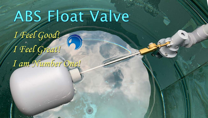 [Australia - AusPower] - ABS Balanced Float Ball Valve, 100 psi Pressure, 1/2 inch PT Male 0.5 Inch 