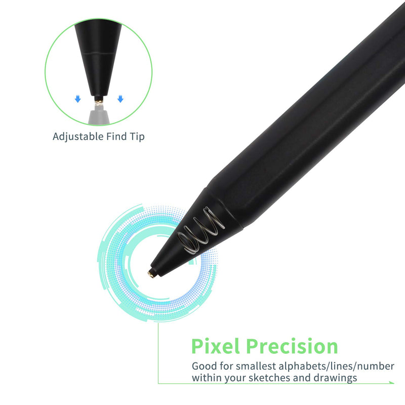 [Australia - AusPower] - Active Stylus for Lenovo Yoga C740 14" 2-in-1 Pen, Electronic Digital Pencil Compatible with Lenovo 2020 Yoga C740 Stylus Pens,Good for Sketching and Note-Taking Pens with Type-C Rechargeable, Black 