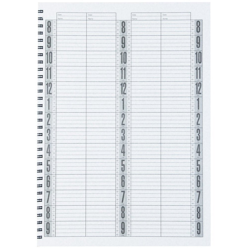 [Australia - AusPower] - BURMAX Salon Beauty Hair DL Pro 4 Column Appointment Book - BK-DLC203 