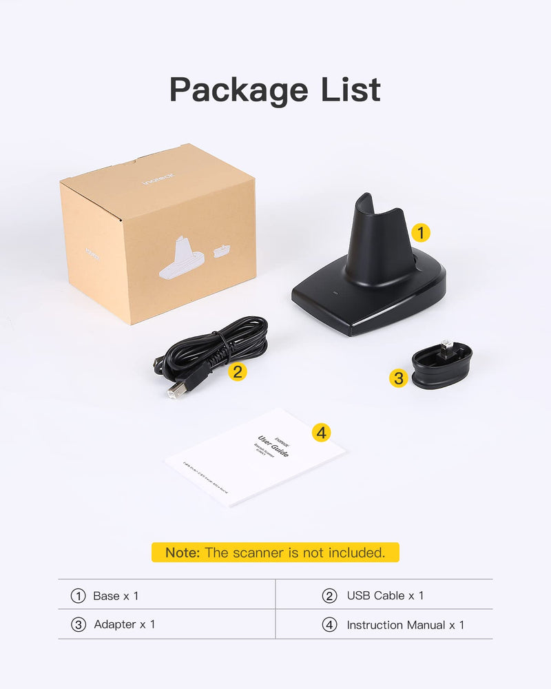 [Australia - AusPower] - Inateck Barcode Scanner Charging Base, Easy to Use, Suitable for BCST-60, BCST-70, BCST-73, P6 and P7, Scanner Not Included 