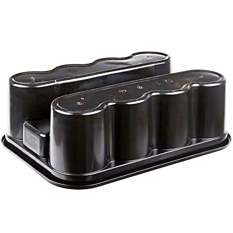 [Australia - AusPower] - Rubbermaid Commercial Products Deluxe Carry Caddy for Cleaning Products, Spray Bottles, Sports/Water Bottles, and Postmates/Uber Eats Drivers, Black (FG315488BLA) 1 Pack 