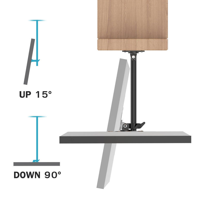 [Australia - AusPower] - Letlar Show 15 Kitchen Under-Cabinet Mount, Adjustable Height Rotatable Swivel Tilt Mount for 15, Forward and Stowed Show 15 for Saving Space length adjustable-B 