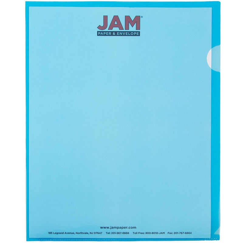 [Australia - AusPower] - JAM Paper® Plastic Sleeves - (9 x 11 1/2) - Blue - 12 per pack Letter Size - Pack of 12 