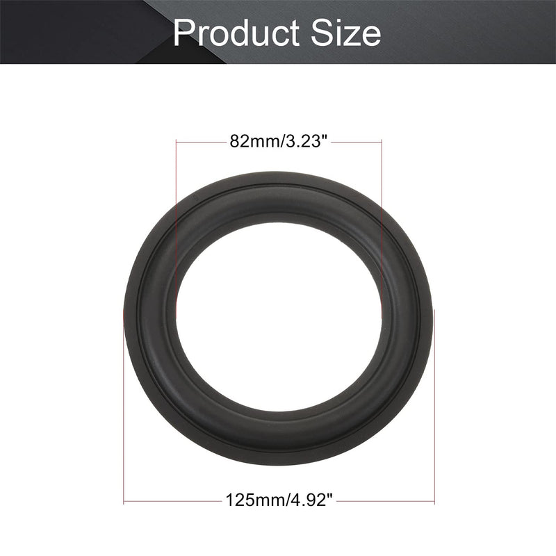 [Australia - AusPower] - Fielect 5 Inch Speaker Rubber Edge Surround Rings Replacement Parts for Speaker Repair or DIY 2pcs 5" 