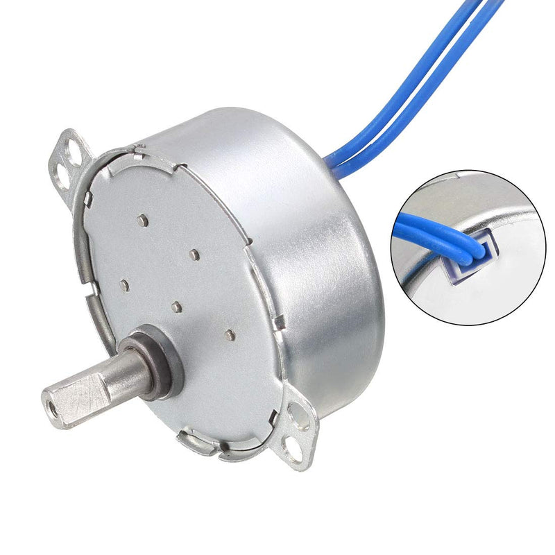 [Australia - AusPower] - uxcell Synchronous Motor AC 100-127V 5-6RMP 50-60Hz 4W Double Flat Shaft CW/CCW 5-6RPM 
