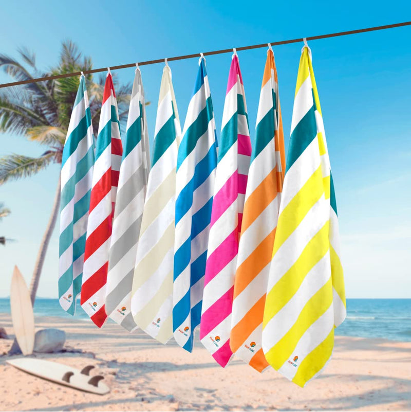[Australia - AusPower] - SUN CUBE Microfiber Beach Towel | Sand Free Towel, Lightweight, Quick Dry, Compact Swim Towel for Adults | Packable Easy to Carry Towel for Beach, Pool, Camping, Travel Beige Standard - 60 x 30" 