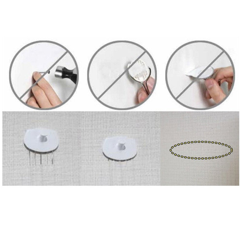 [Australia - AusPower] - HOTLISTOR Reusable Multipurpose Piggy Cubicle Wall Hooks 5PCS 10PCS Decorative Pin Stick Hooks Office Partition Panel Hanger Home Kitchen 10 - Hooks 